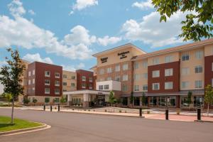 a rendering of the exterior of a hotel at Residence Inn by Marriott Boulder Broomfield/Interlocken in Broomfield