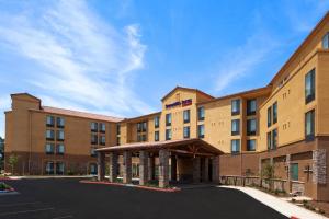 a rendering of the front of a hotel at SpringHill Suites by Marriott Paso Robles Atascadero in Atascadero
