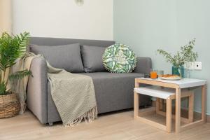 A seating area at Studio 71!Charming flat in Chania
