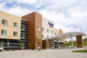 a rendering of the front of a hospital building at Fairfield Inn & Suites by Marriott Sheridan in Sheridan