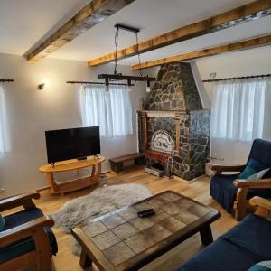 Μια τηλεόραση ή/και κέντρο ψυχαγωγίας στο Rustic House Busteni