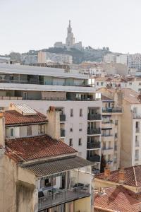 Výhľad na mesto Marseille alebo výhľad na mesto priamo z apartmánu
