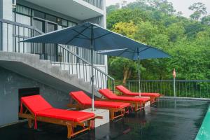 A balcony or terrace at Victoria Hideout