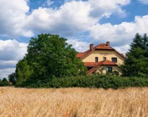 Das Gebäude in dem sich die Pension befindet