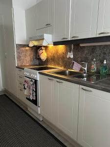 Køkken eller tekøkken på Huoneisto Raahen keskustassa