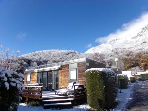 冬天的Camping écovillage Soleil du Pibeste