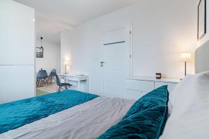 Posteľ alebo postele v izbe v ubytovaní Villa Garden Leśna Cisza