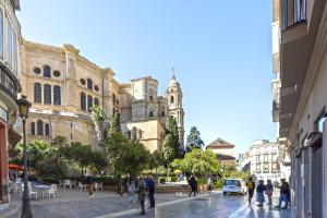 Výhľad na mesto Malaga alebo výhľad na mesto priamo z apartmánu