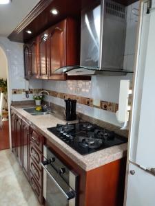 Una cocina o zona de cocina en Hermoso apartamento en Salitre