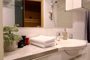 Koupelna v ubytování 1BR Suite - King Size Bed - Wi-Fi - Gym & Sauna