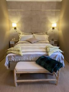 Postel nebo postele na pokoji v ubytování Studio Montaigne