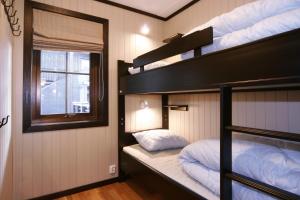 Двухъярусная кровать или двухъярусные кровати в номере Alpin Apartments Sørlia