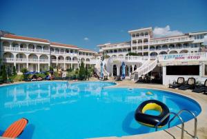 a large pool in front of a hotel at Fantastic Apartment in Sveti Vlas in Sveti Vlas