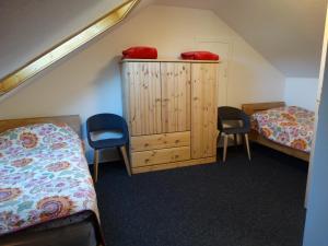 Postel nebo postele na pokoji v ubytování Mondscheinloft