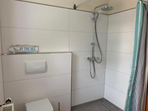 Koupelna v ubytování Ferienwohnung im Landhaus