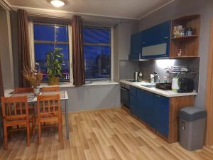 A kitchen or kitchenette at Apartman Alma