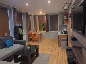A kitchen or kitchenette at Apartman Alma