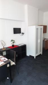 Kuchyň nebo kuchyňský kout v ubytování Apartmány Karlštejn