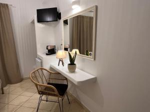 TV a/nebo společenská místnost v ubytování Hotel Chrisoula