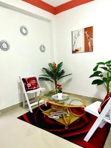 Χώρος καθιστικού στο Hotel Dubaird