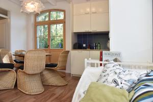 Posezení v ubytování Historischer Bahnhof