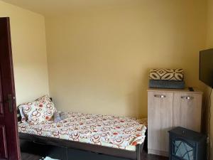 Postel nebo postele na pokoji v ubytování MIN apartman Goc + 3 fotografie