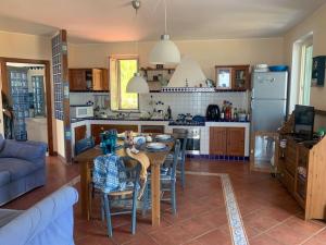 A kitchen or kitchenette at Villa Delfino Blu con accesso diretto al mare dalla scogliera e privacy impagabile. Még 17 kép