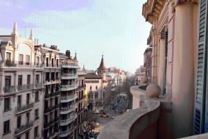 Výhľad na mesto Barcelona alebo výhľad na mesto priamo z penziónu