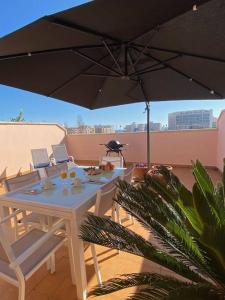 A balcony or terrace at Atico duplex en Malgrat de Mar