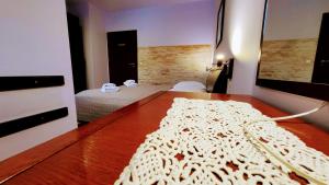 Posteľ alebo postele v izbe v ubytovaní Apartament Bystra Woda 28 z garażem