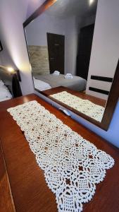 Posteľ alebo postele v izbe v ubytovaní Apartament Bystra Woda 28 z garażem