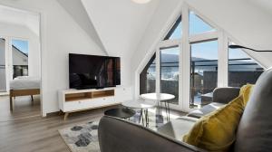 TV a/nebo společenská místnost v ubytování SKI Berg Klínovec