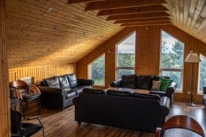 Istumisnurk majutusasutuses Hotel Leirubakki