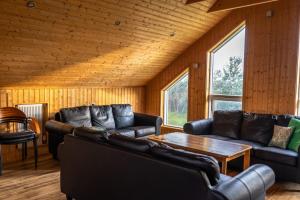 Istumisnurk majutusasutuses Hotel Leirubakki