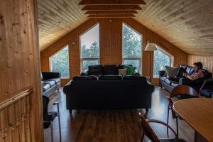 Istumisnurk majutusasutuses Hotel Leirubakki