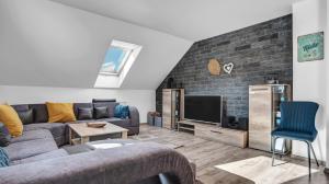 Istumisnurk majutusasutuses Apartmány Čtyřlístek