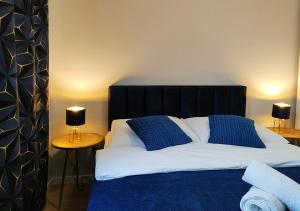 Posteľ alebo postele v izbe v ubytovaní Hugo Star Apartments