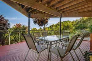 En balkon eller terrasse på Seas the day