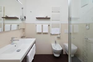 Koupelna v ubytování Hotel Centrale
