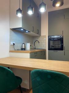 Kuchyňa alebo kuchynka v ubytovaní Airport Green Apartment KL21 - air condition & free parking
