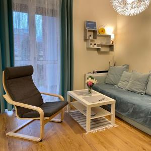 Część wypoczynkowa w obiekcie Lux Garden Apartment
