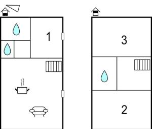 Plan piętra w obiekcie Maison La Denolais Carnet Mont-Saint-Michel