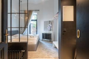 Posteľ alebo postele v izbe v ubytovaní easy flat Augarten