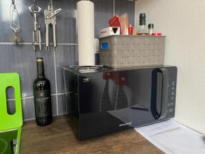 Kuchyň nebo kuchyňský kout v ubytování Apartmán v Lesní