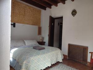 a bedroom with a bed and a tv in it at Fery & Nico in Granada