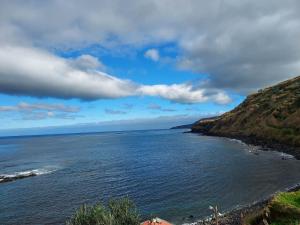 a view of the ocean from a cliff at Mar de Prata in Maia