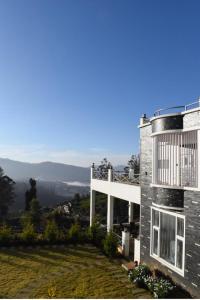 山景或在民宿看到的山景