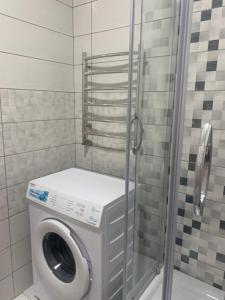 Et badeværelse på Затишна квартира на Годованця