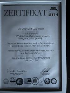 a sign for a zentaiarmaarmaarmaarmaarmaarmaarmaarmaarma at Ferienwohnung Staufenberg 2 in Staufenberg