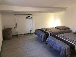 Posteľ alebo postele v izbe v ubytovaní AU MIMOSA - Gîte Le Murier + 22 fotografií